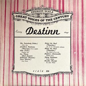 Emmy Destinn - Emmy Destinn Sings