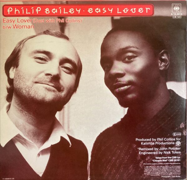 Philip Bailey Duet With Phil Collins / Philip Bailey - Easy Lover (Extended Dance Remix) b/w Woman