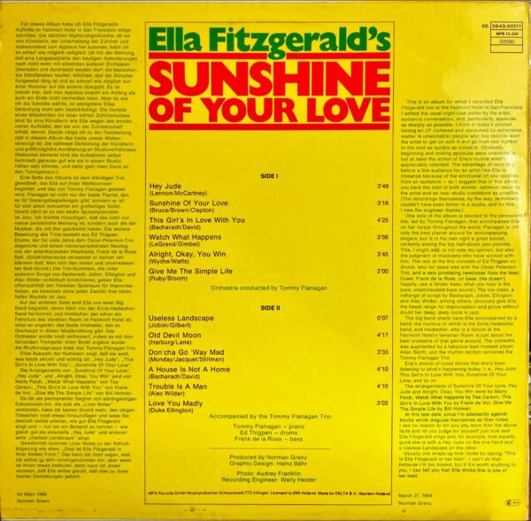 Ella Fitzgerald - Sunshine Of Your Love