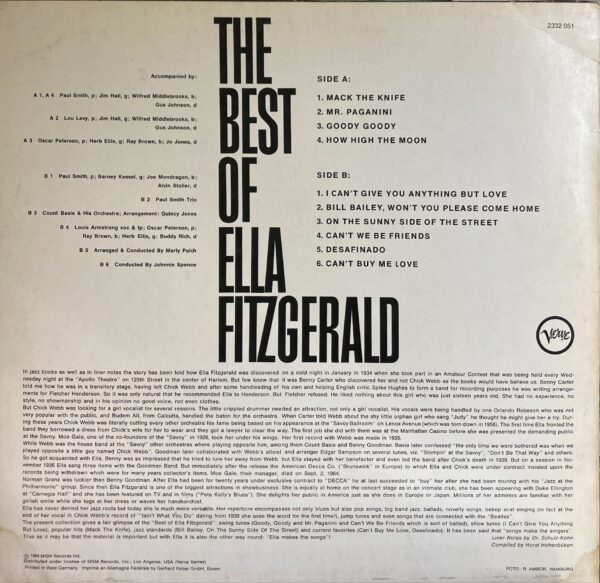 Ella Fitzgerald - Best Of Ella Fitzgerald, The