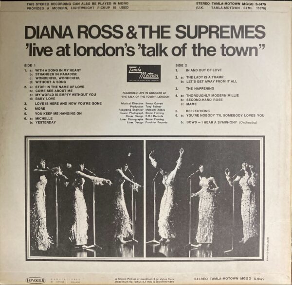 Diana Ross And The Supremes - Live' At London's Talk Of The Town