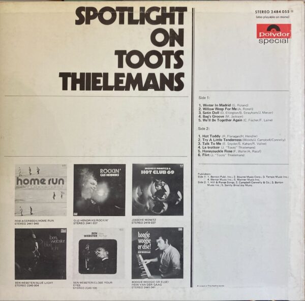 Toots Thielemans - Spotlight On Toots Thielemans