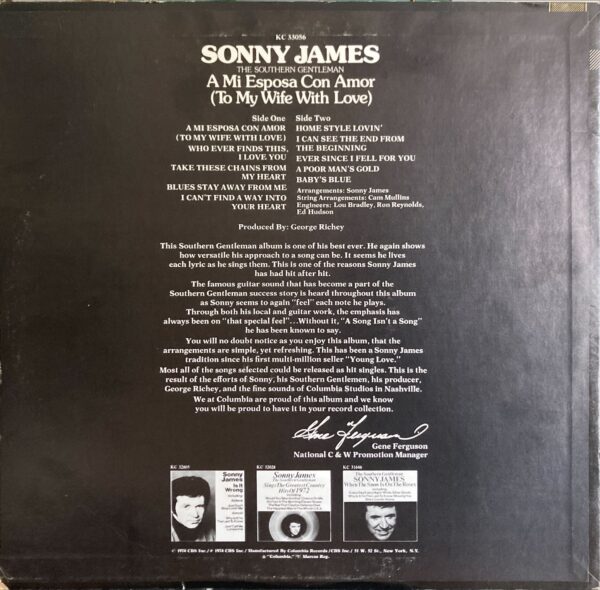 Sonny James - A Mi Esposa Con Amor (To My Wife With Love)