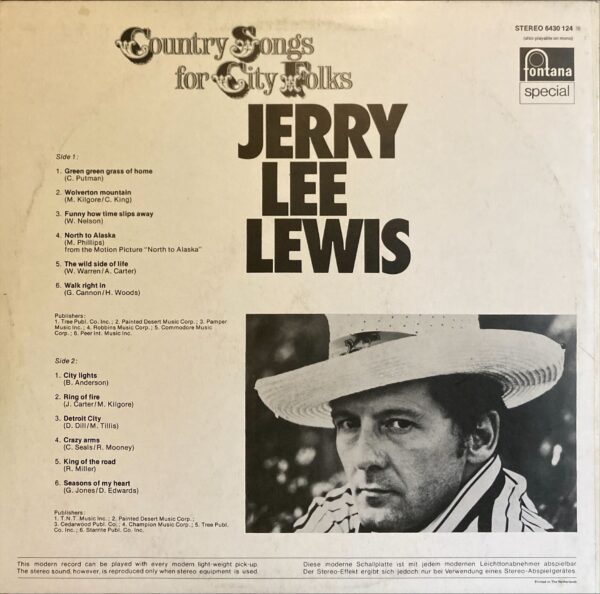 Jerry Lee Lewis - Country Songs For City Folks