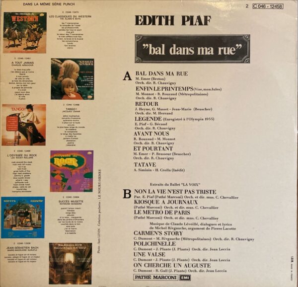 Edith Piaf - "Bal Dans Ma Rue"