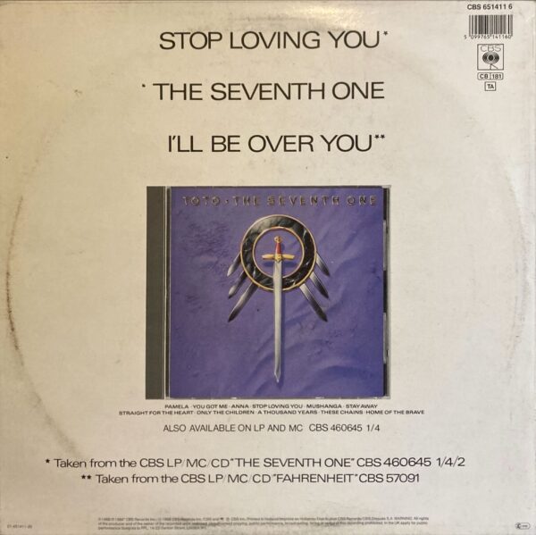 Toto - Stop Loving You