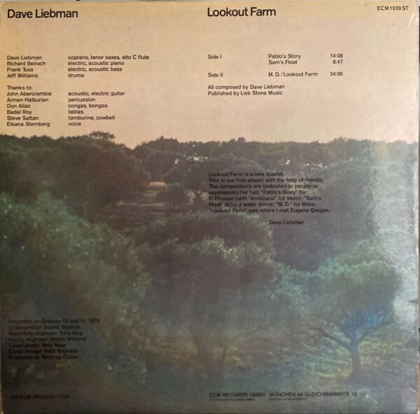 Dave Liebman - Lookout Farm