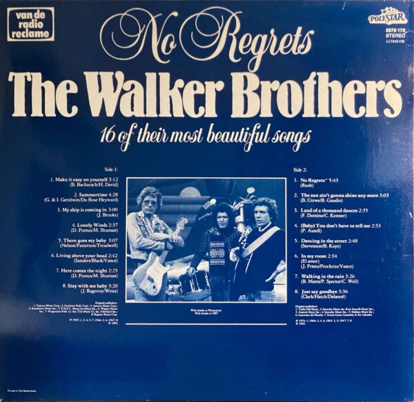 Walker Brothers, The - No Regrets