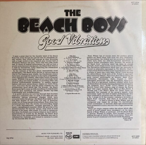 Beach Boys, The - Good Vibrations