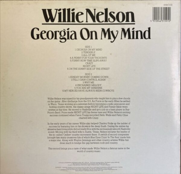 Willie Nelson - Georgia On My Mind