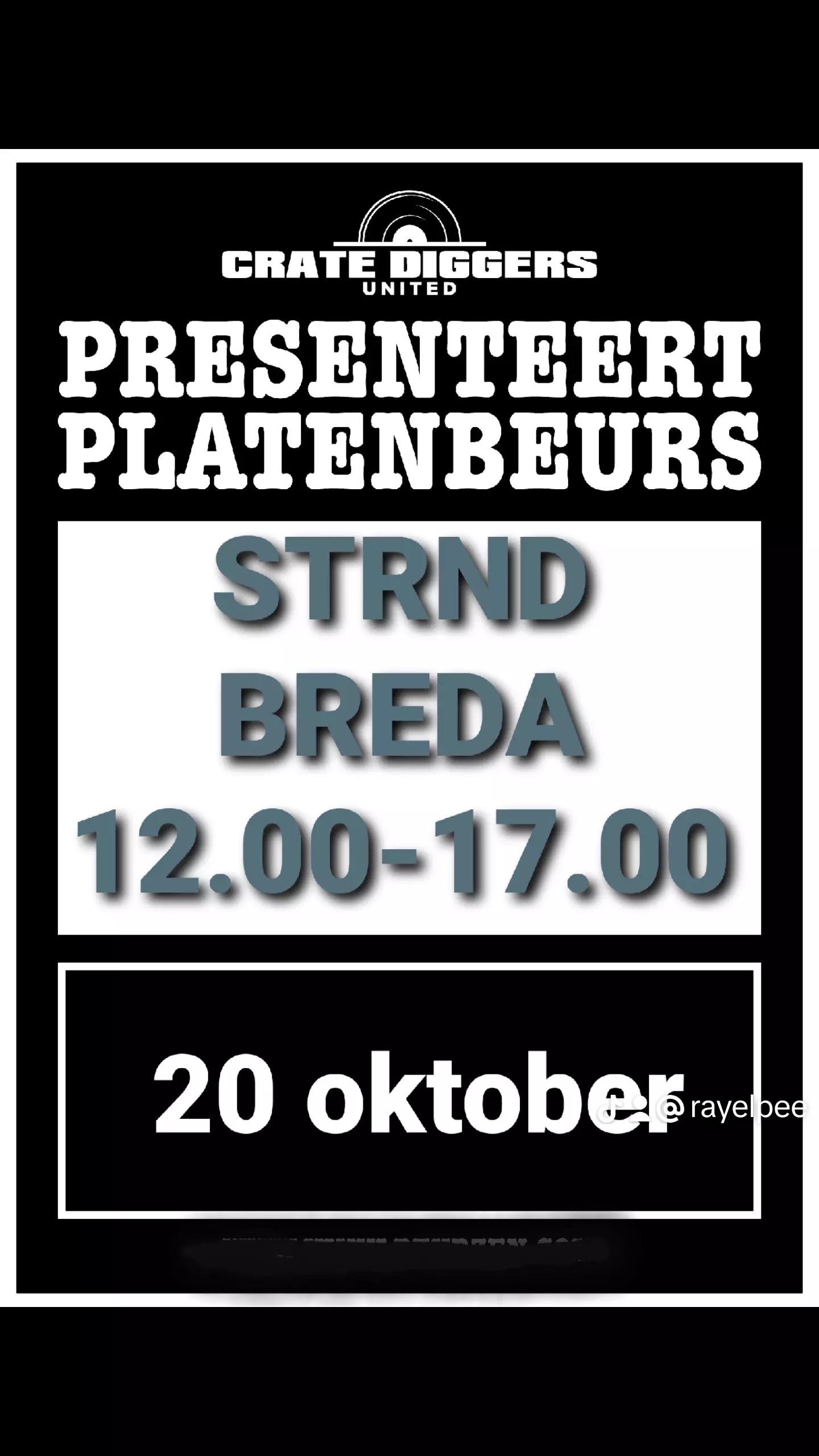 20 oktober platenbeurs STRND Breda